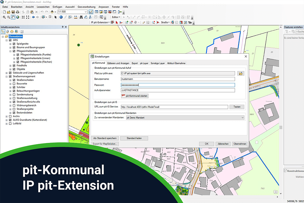 pit-Kommunal: Arbeiten mit der pit-Extension (ArcMap) - online - 02.-03.12.2025
