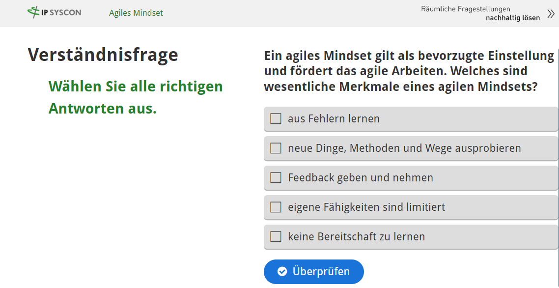 Angebot E-Learning Agiles Arbeiten