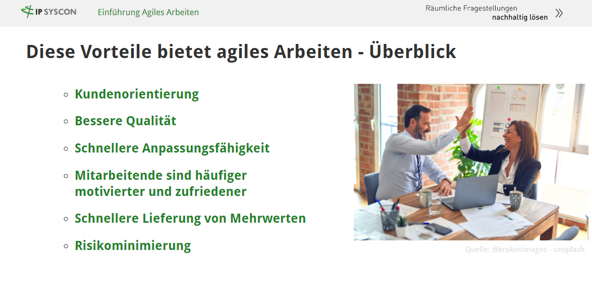 Angebot E-Learning Agiles Arbeiten
